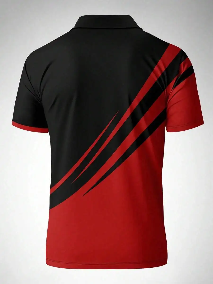 Mens Striped Short Sleeve Shirt, Spring/Summer