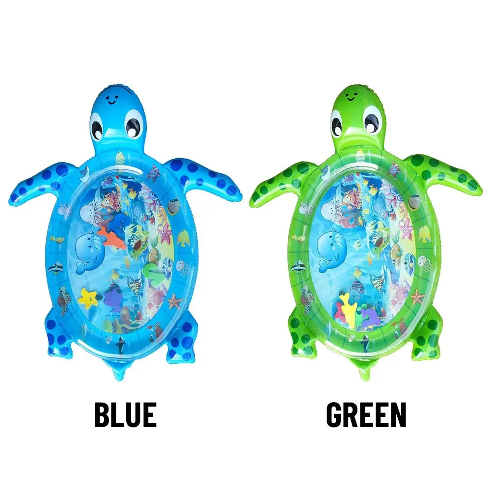 1pc Swimming Pool Toys Baby Fun Activity Play Center Turtle Inflatable Water Mat Infant Crawling Carpet Baby Patted Pad