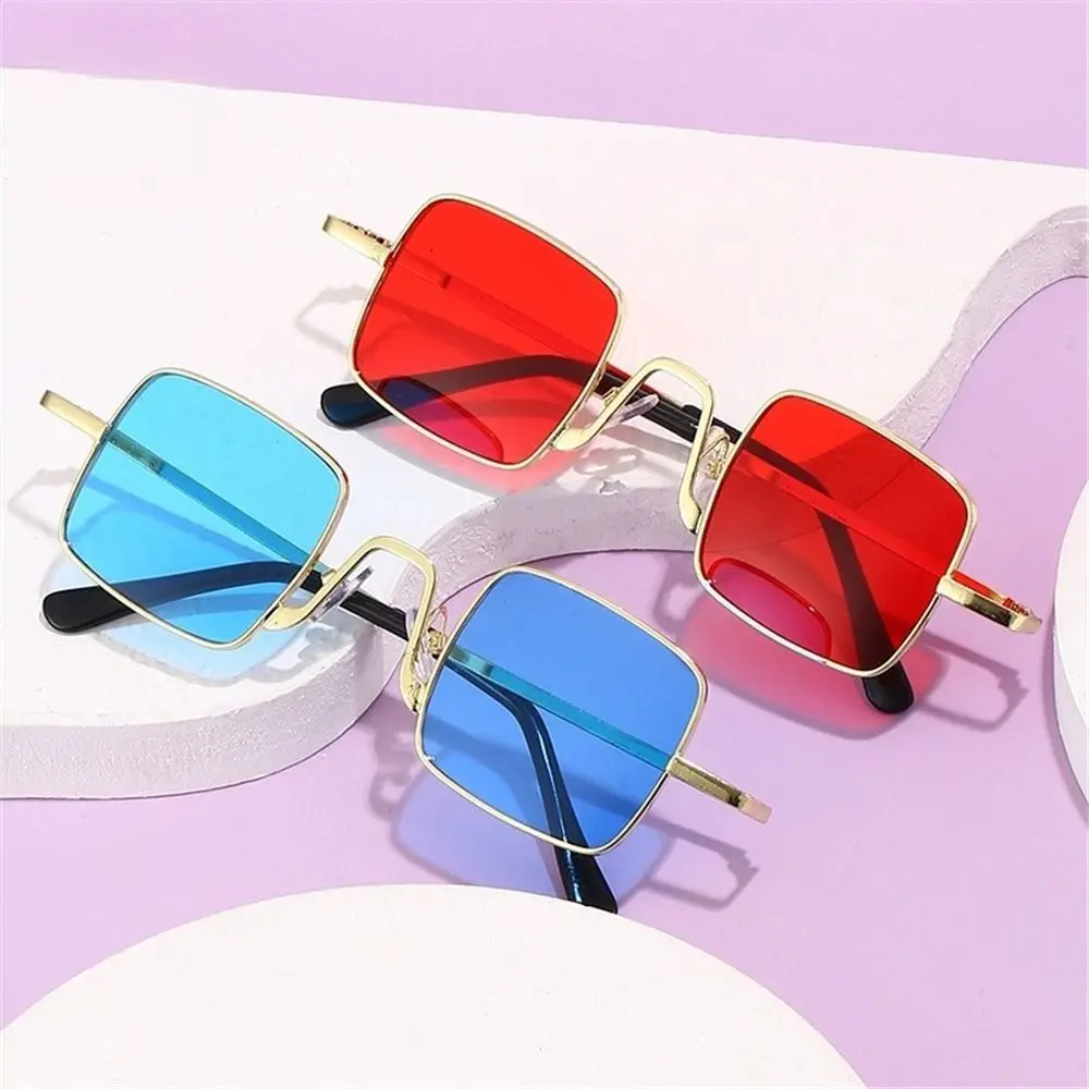 Retro Metal Frame Punk Sunglasses UV400 Candy Color Hip Hop Shades Women & Men Eyewear