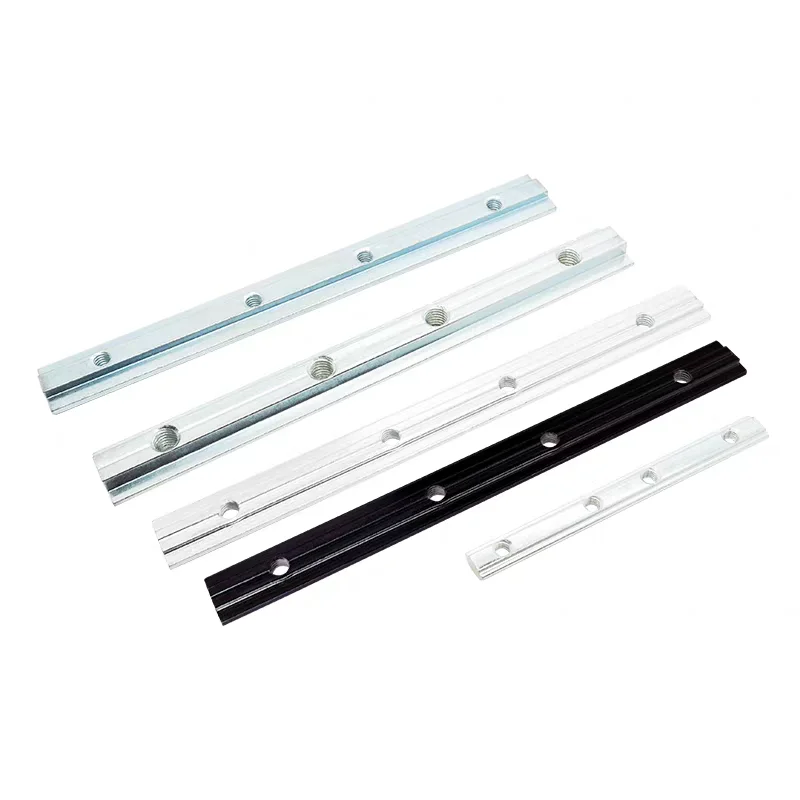 10PCS European Standard Aluminum Profile One-Word Connector 20-30-40-45 Series Profile Straight Groove Connection Butt Joint