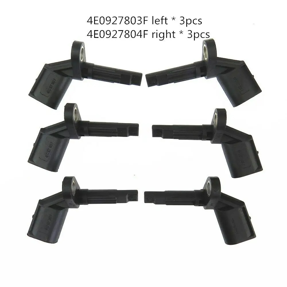 3 Set ABS Speed Sensor Left + Right Side Kit for Audi A4 S4 A5 S5 A6 A7 A8 S8 R8 Q5 Phaeton 4E0 927 803F 4E0927804F 4E0927804D