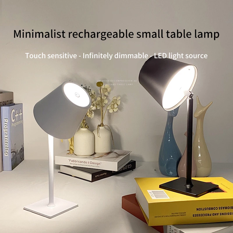 Retro Atmosphere Table Lamp Study Eye Protection Table Lamp USB Rechargeable Living Room