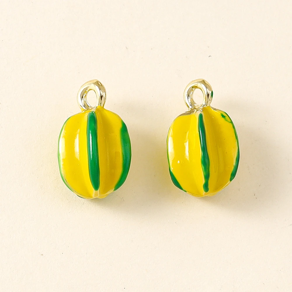 5pcs Cute Fruit Charms for DIY Jewelry Making