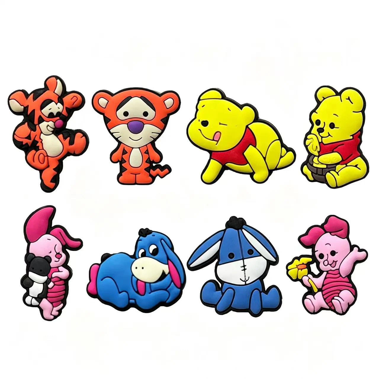 8-100pcs Cute little bear Shoe Charms For Sandals,Shoe Decoration Accessories Shoe Pins Great Gift For Men Wom