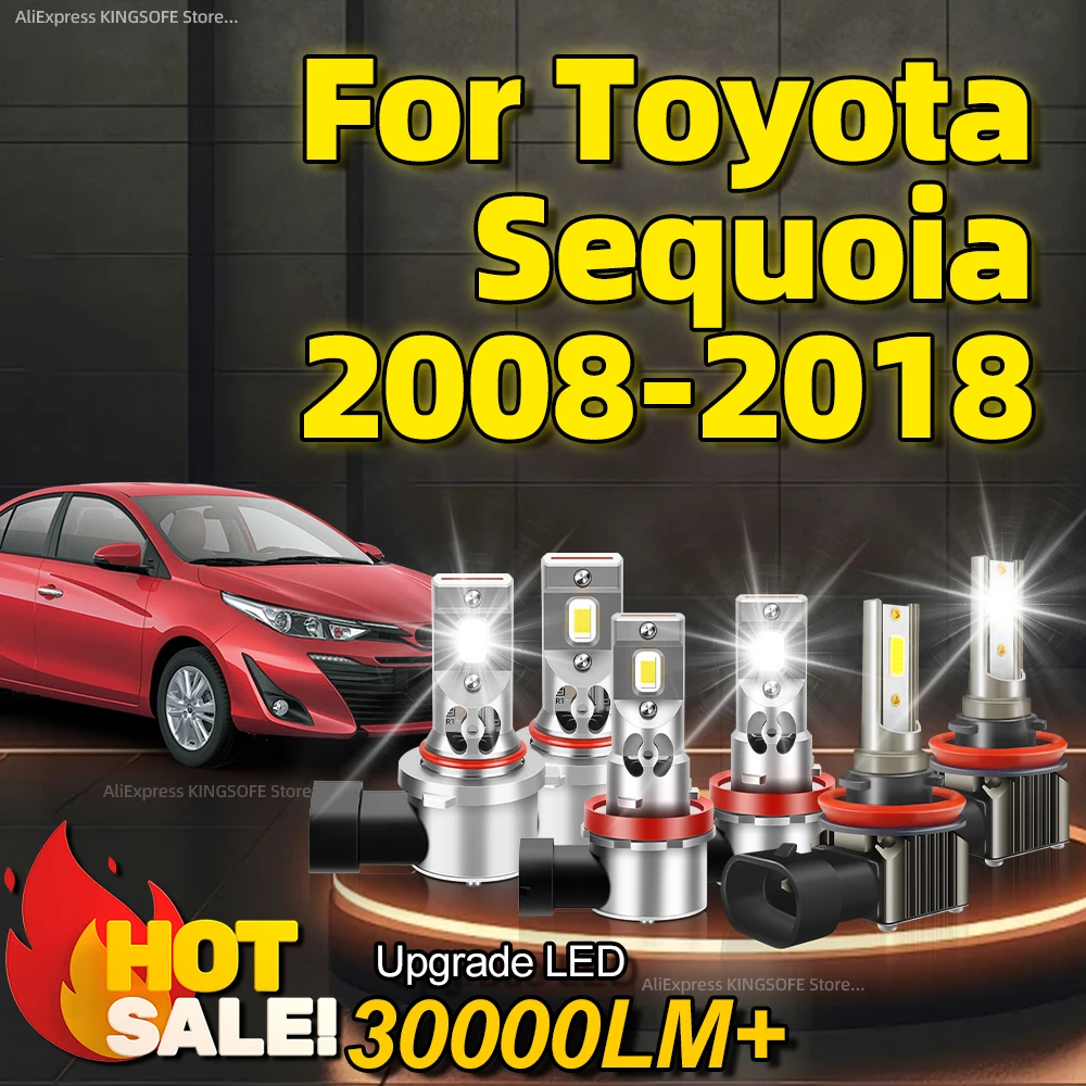 

2/6 шт., Автомобильные светодиодные лампы для Toyota Sequoia 2008 2009 2010 2011 2012 2013-2018