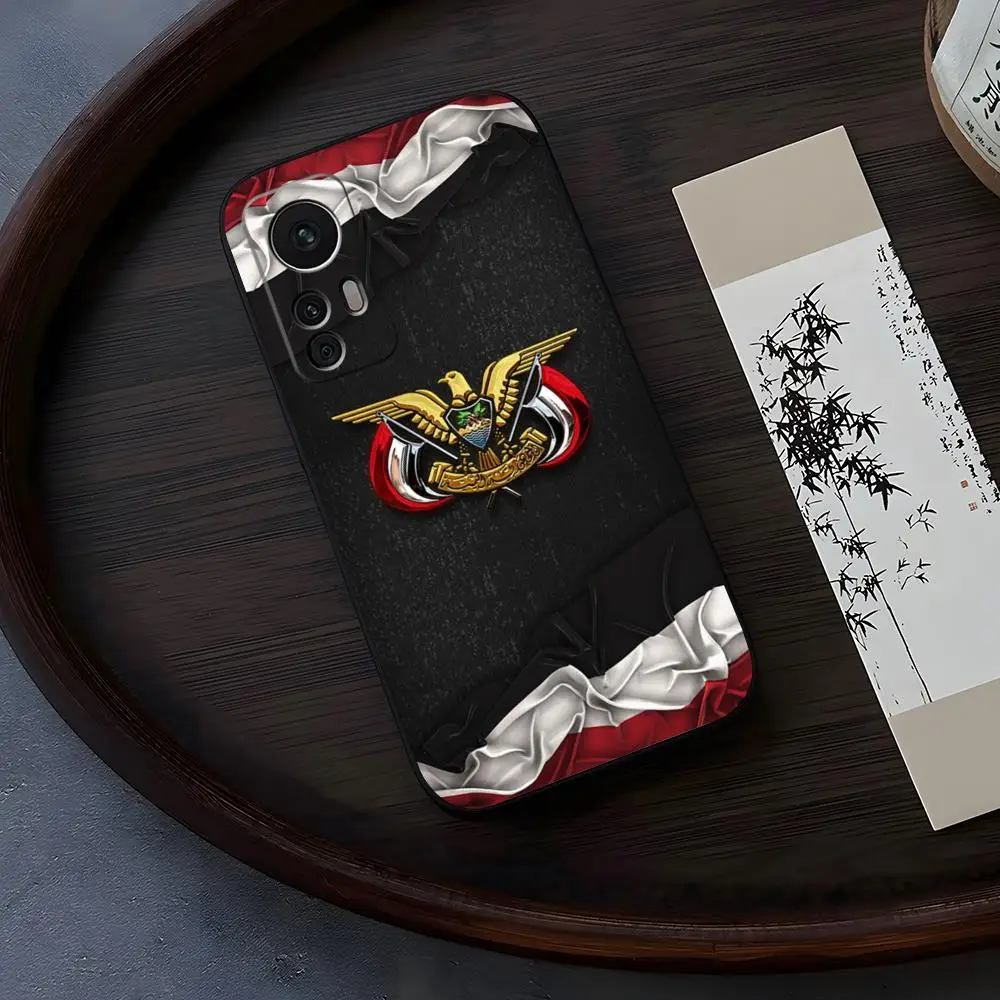 Yemen Coat of Arms Flag for Xiaomi Redmi Note 13 14 10 12 Pro POCO X5 F4 F5 Pro 12 13 11T Lite Ultra Fundas Cover