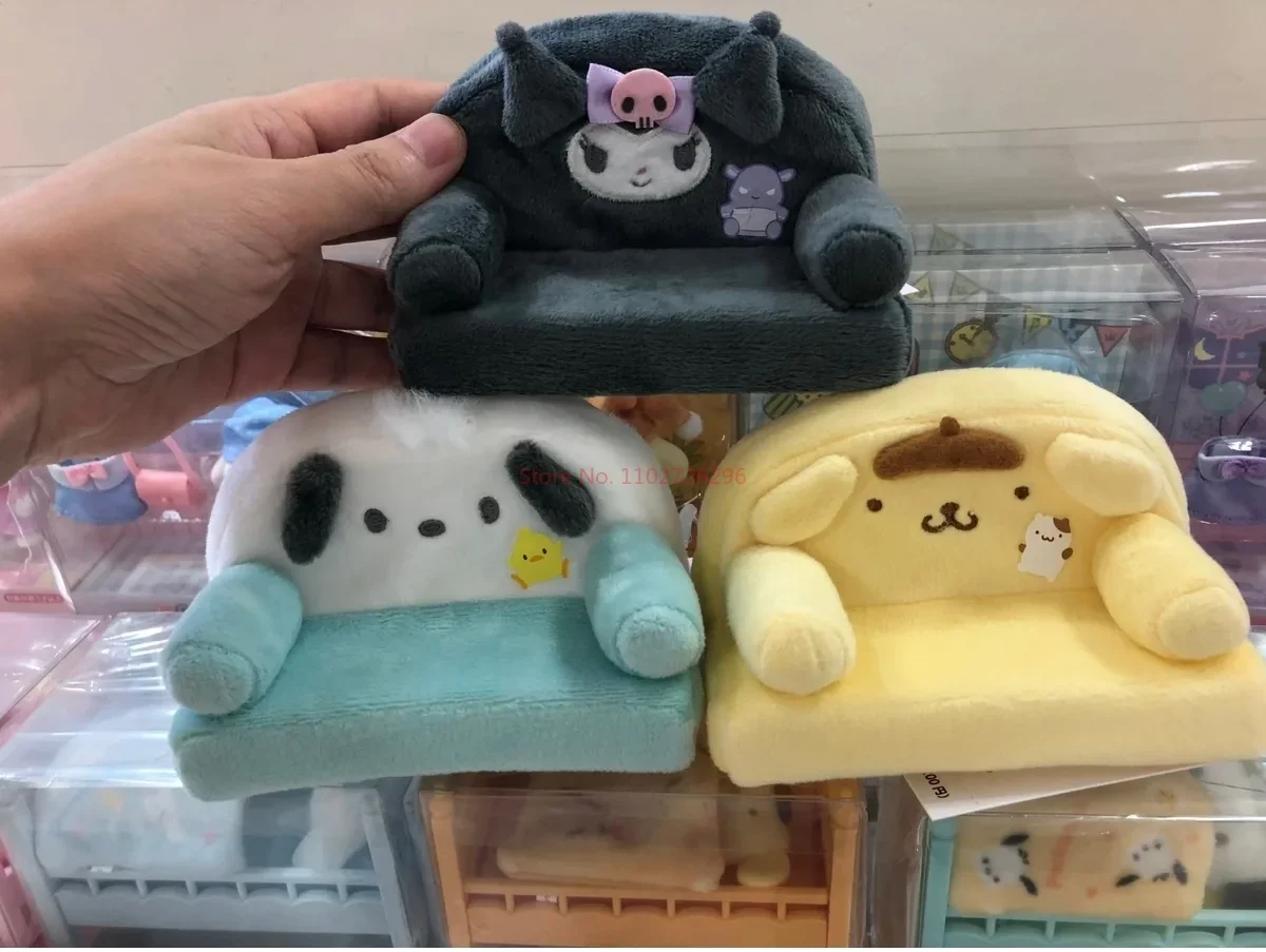 New Sanrio My Melody Changing Dolls Kuromi Cinnamoroll Pochacco Action Figures Sleeping Suit Set Series Flocking Doll Toy Gift