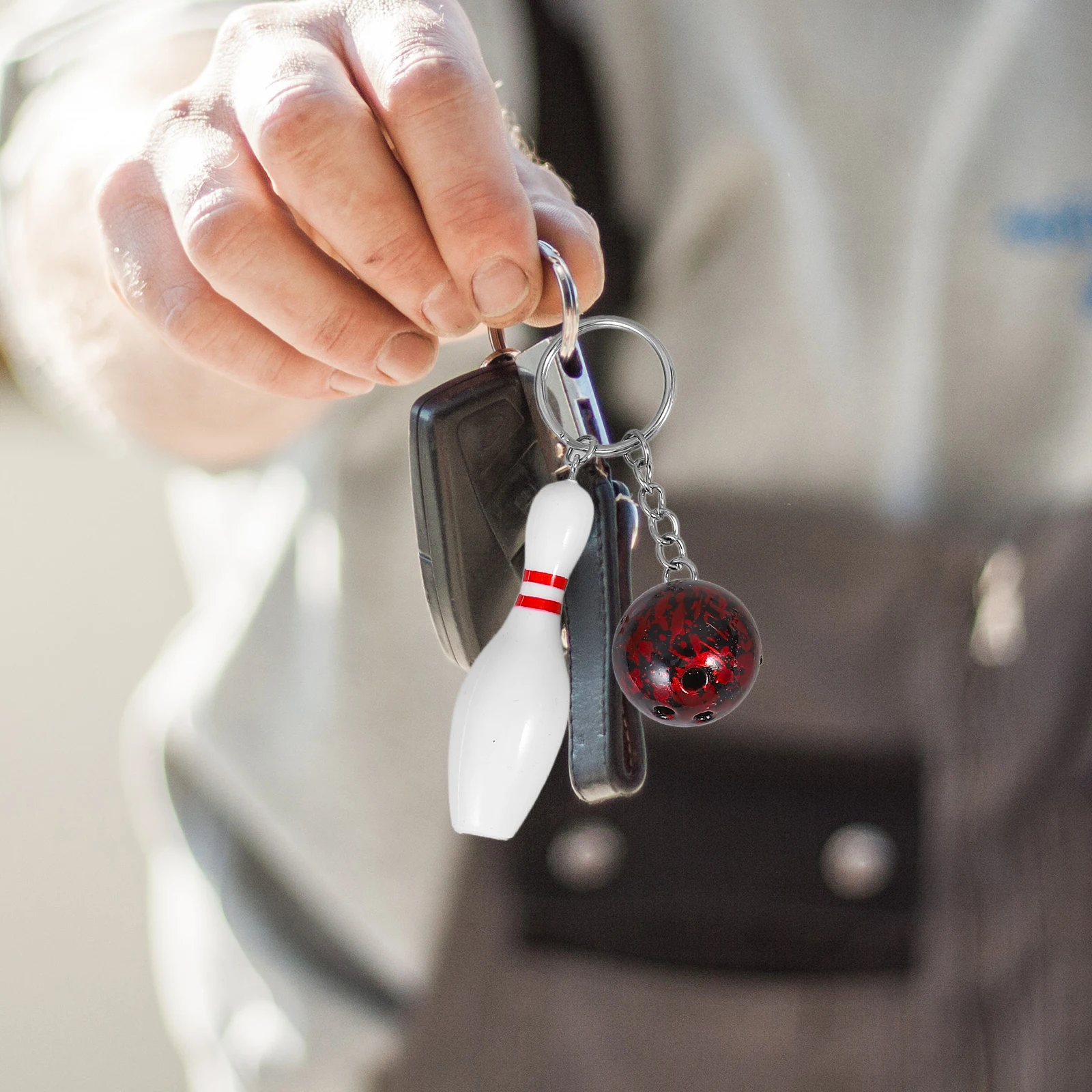 

8 Pcs Bowling Keychain Decorations Keychains Favors Keyring Party for Birthday Sports