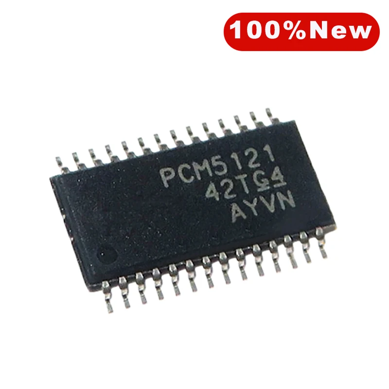 5pcs/Lot PCM5121PWR PCM5121 TSSOP-28 2V Audio D/A Converter ICs Original Stock