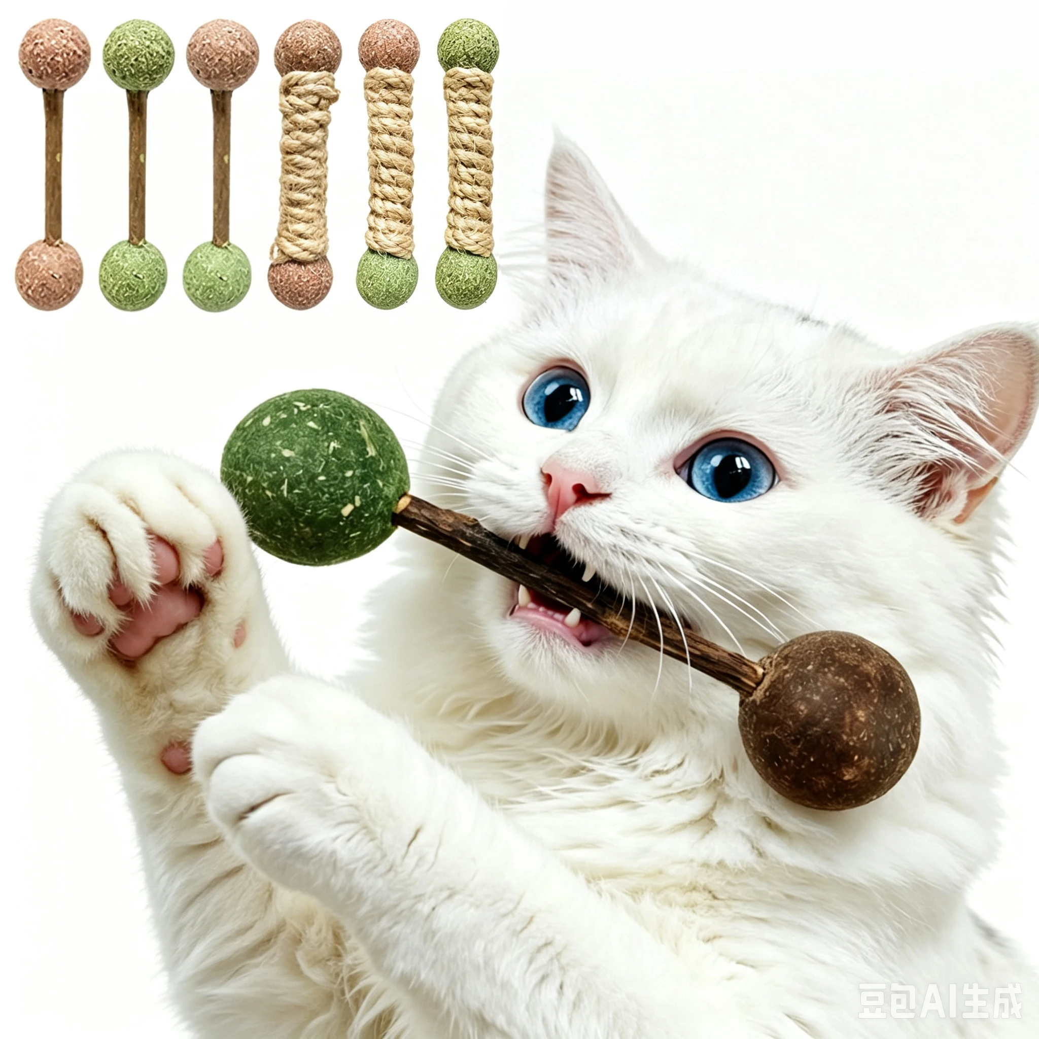 Pure Natural Catnip Cat Molar Teething Stick Cat Clean Teeth Silvervine Matatabi Cat Snack Stick Dental Care Increase Appetite