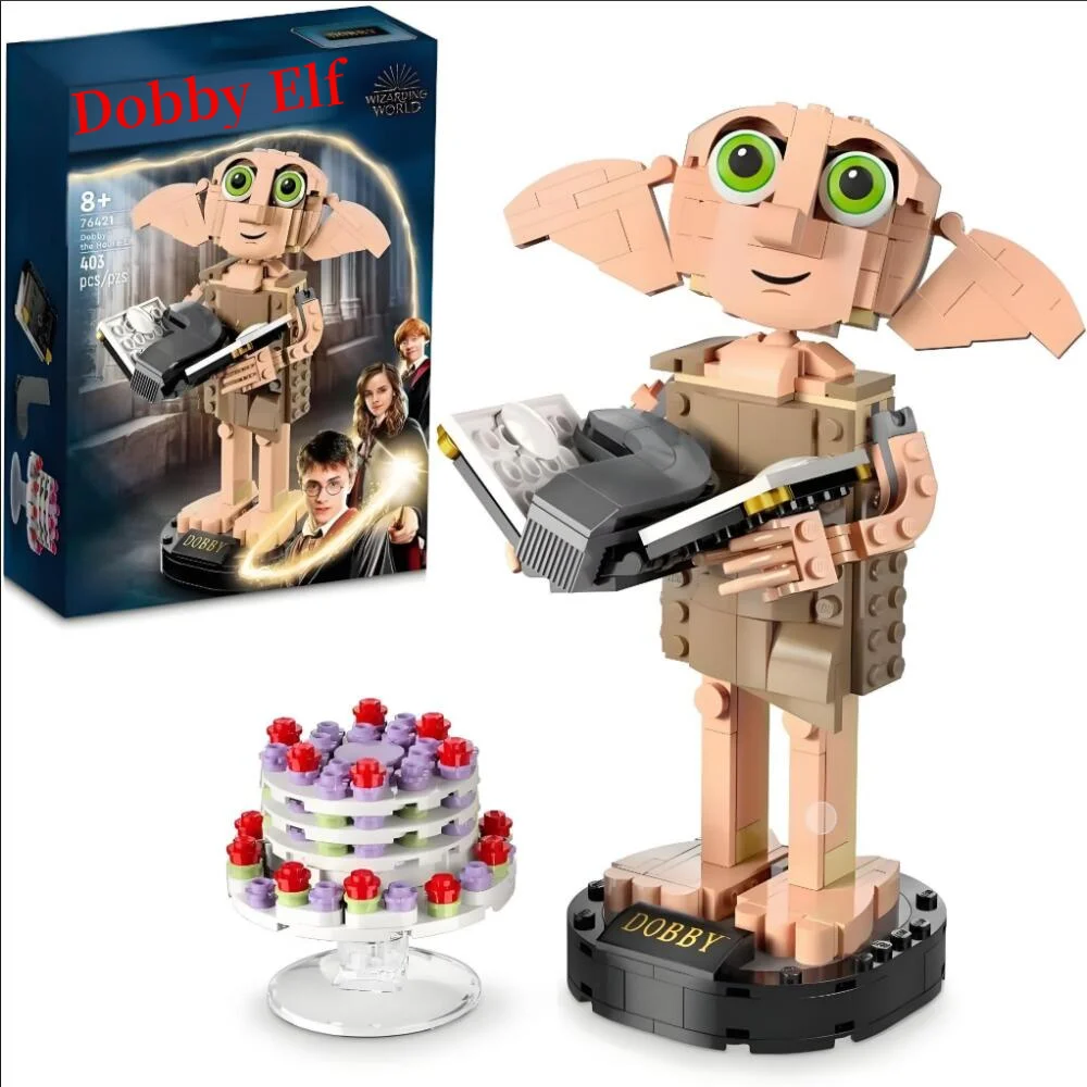 

403 шт., популярная киноигра Dobby House Elf 76421, креативное украшение для игрушечной комнаты для детей, праздничные товары для вечеринок, подарки на день рождения