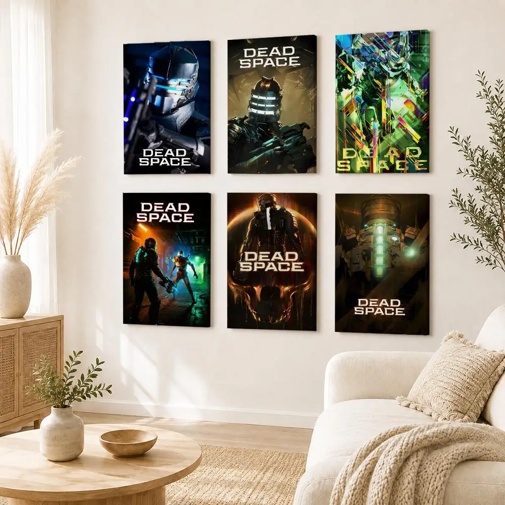 Game D-Dead Space Dark Futuristic Framed Wall Painting Framed Canvas Wall Art Print | Modern Poster | Home Hallway Decor