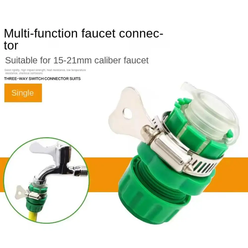 Universal Water Faucet Adapter Hose Connector Fitting Quick Connect Fitting Tap For Car Washing Garden Irrigation R8Y1