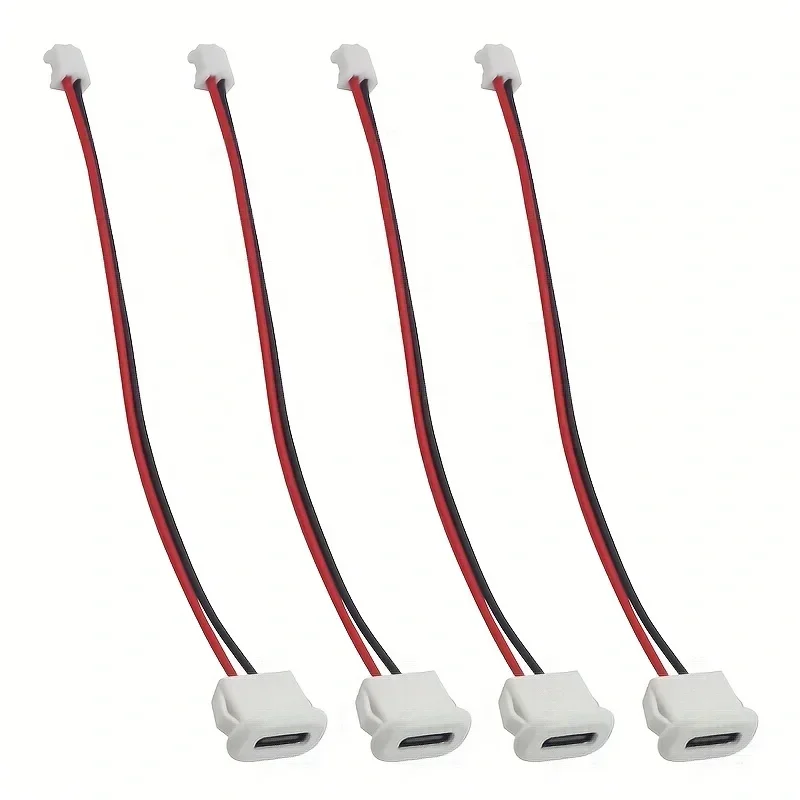 4PCS USB 2.0 Direct Pressure Welded Wire Type Mother Lamp Toy Charging Port Table Lamp Precision Instrument Charging Port