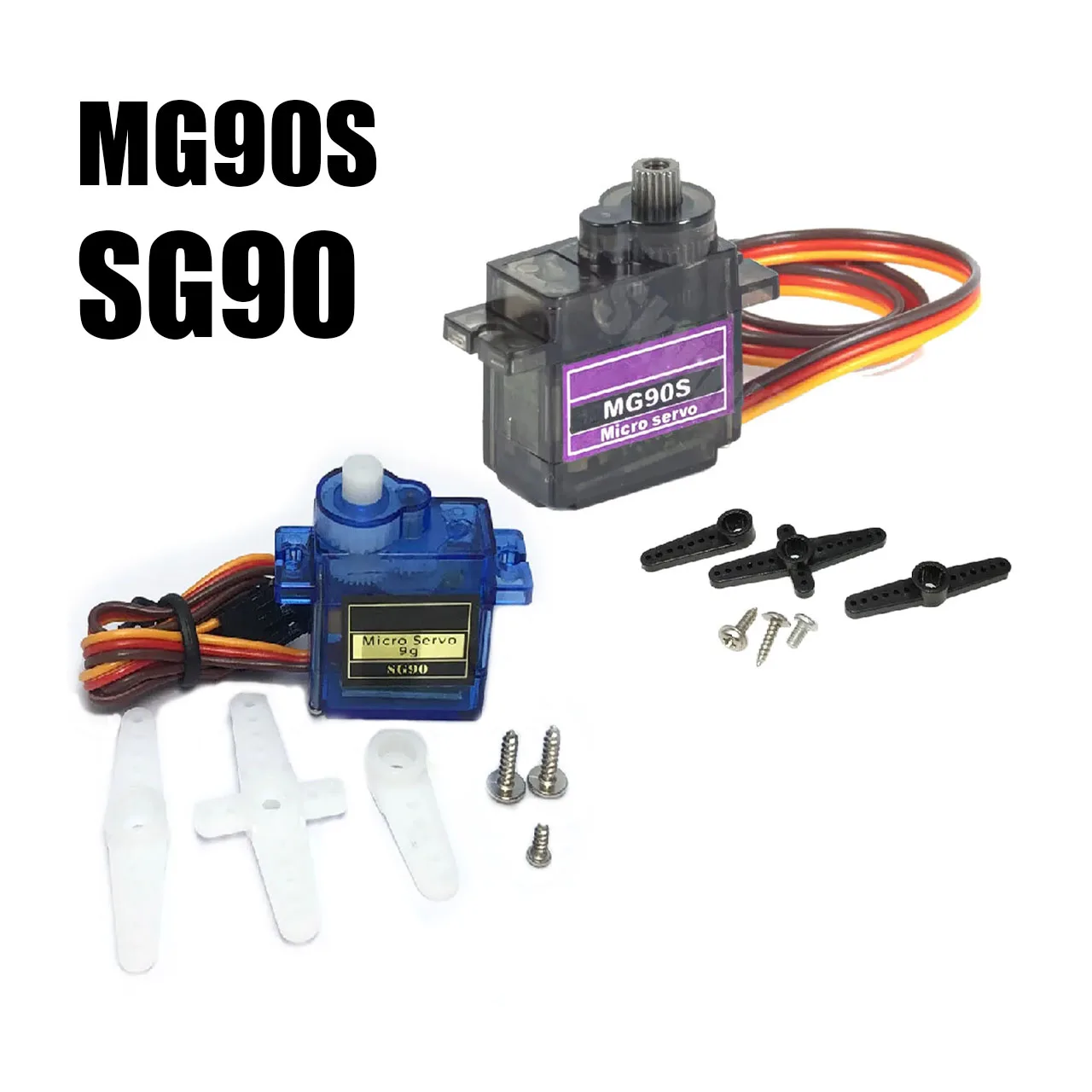 5pcs MG90S Metal Gear Digital 9g Servo SG90 For Rc Helicopter Plane Boat Car MG90 9G Trex 450 RC Robot Helicopter