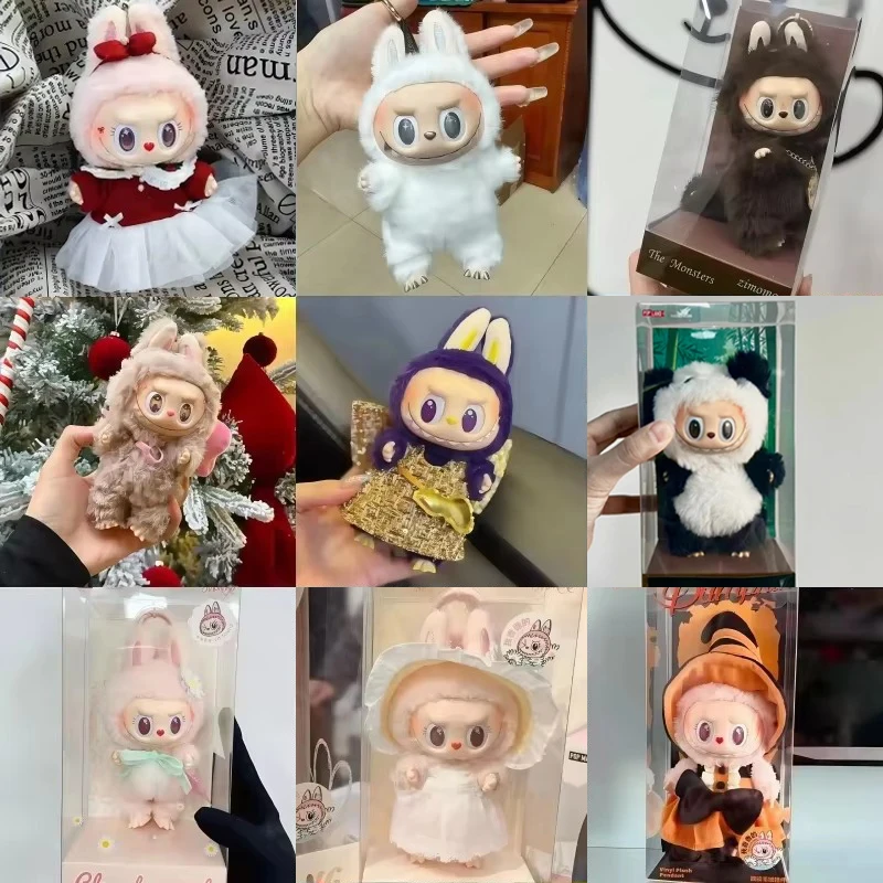 

1:1 High Quality Replica Pink Labubu Mokoko Series Spring Flower Sweetheart Limited Edition Doll Kawaii Pendant Decoration Gifts