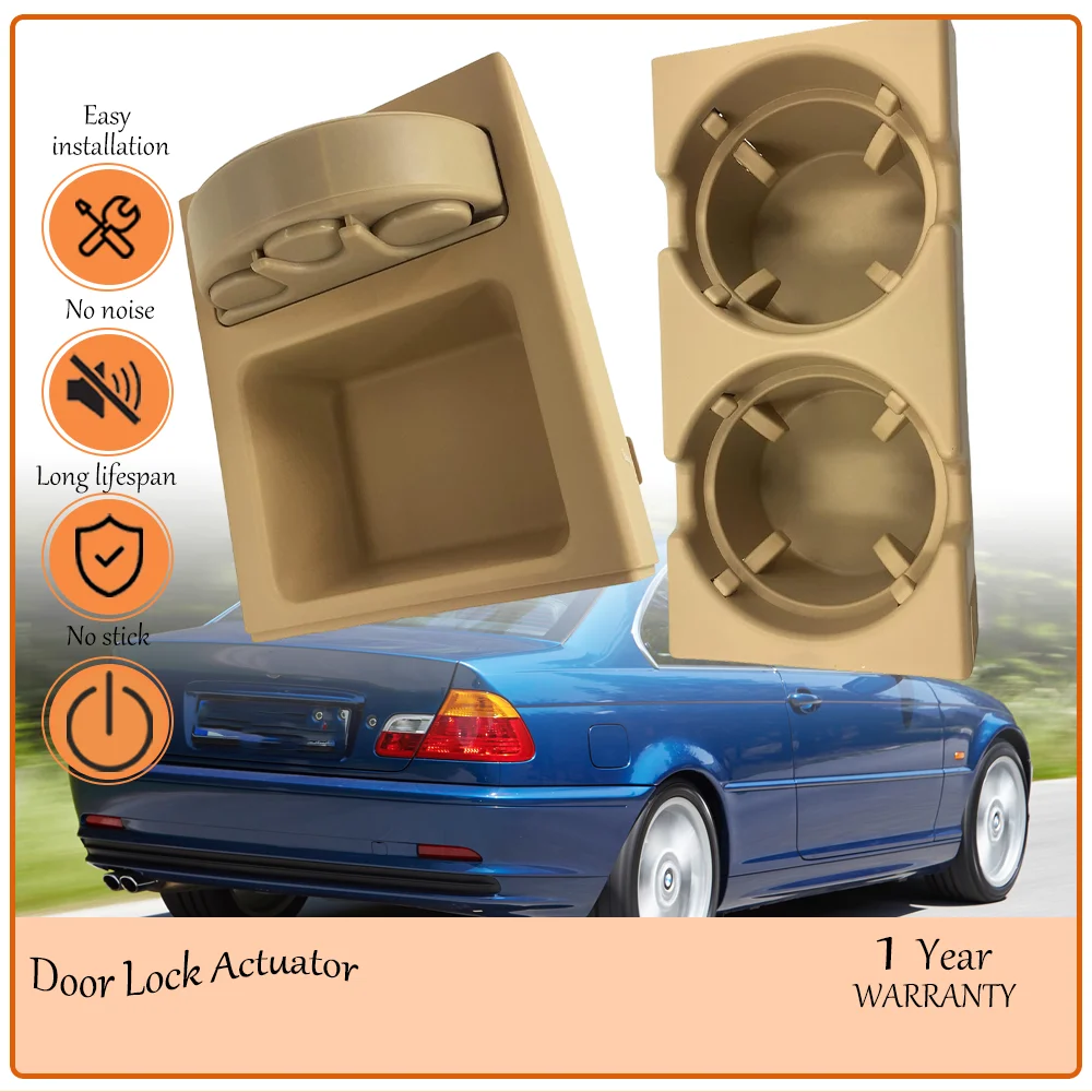 

Premium Beige Dual Hole Cup Holder Kit Compatible With BMW E46 3 Series 318i 320i 325i 330i 1998-2006 Replaces oem 51168217953