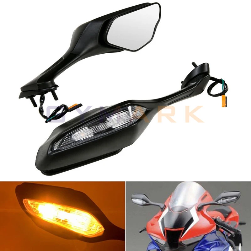 Motorcycle for Honda CBR1000RR CBR 1000 CBR1000 RR 1000RR 2017 2018 2019 2020 2021 Turn Signal Light Lamp Rear Side View Mirror