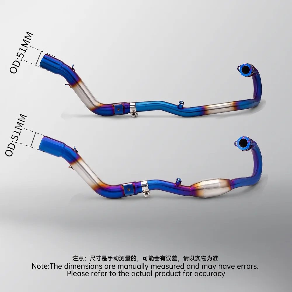 

For Honda CRF250R CRF250RX 2012-2025 CRF250 R/RX Escape Motorcycle Exhaust Header Link Pipe Muffler 51MM Slip-On Connecting Pipe