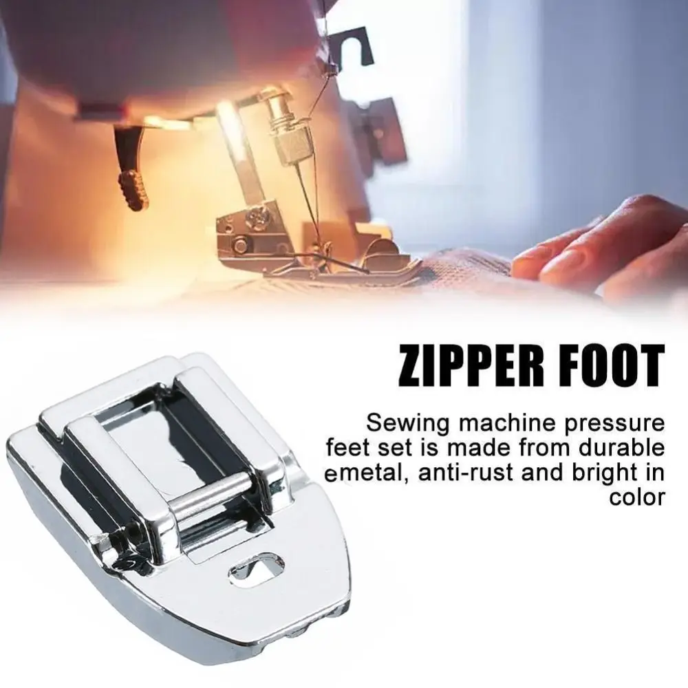 Invisible Zipper Foot Domestic Machine Parts Presser Foot 7306A Upper Zipper Foot Sewing Machine Presser Sewing Accessories