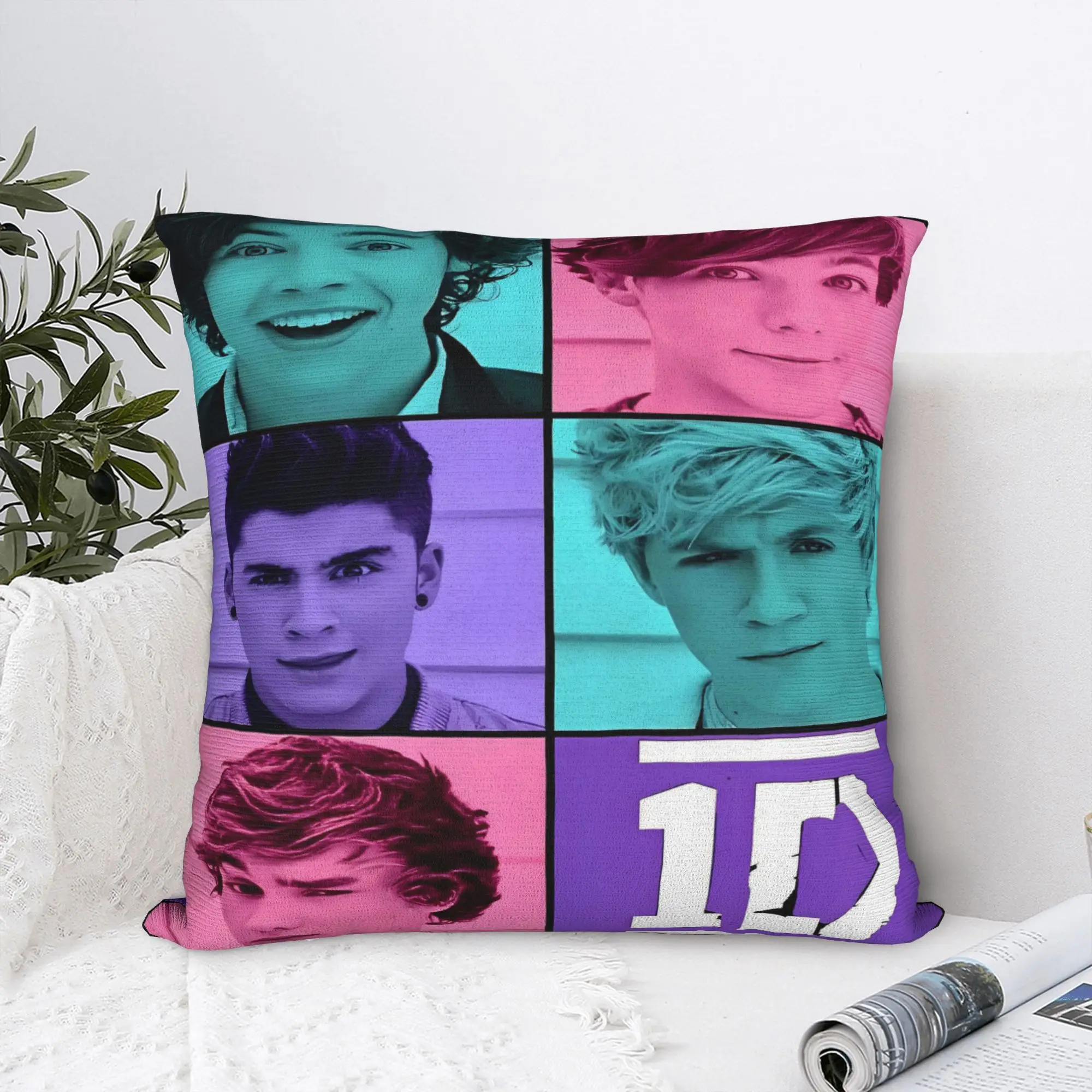 Ones Music and Direction Pillow Case  Comfy Pillow Cover Funny Cushion Cover For Sofa Car Home Decor