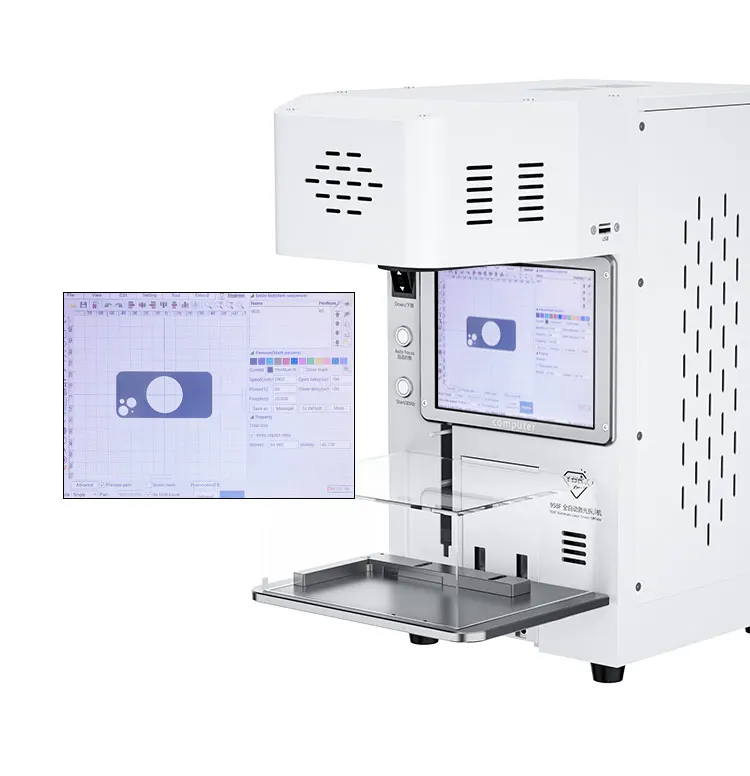 Back Cover Remove TBK958F Auto Laser Engraving Machine Built-in Computer LCD Laser Repair Machine TBK 958