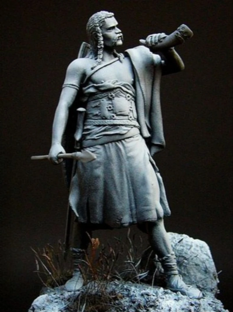 

Масштаб 1/24, 75 мм, литая под давлением фигурка из смолы, комплект модели, древний венецианский воин, диорама в разобранном виде, неокрашенная