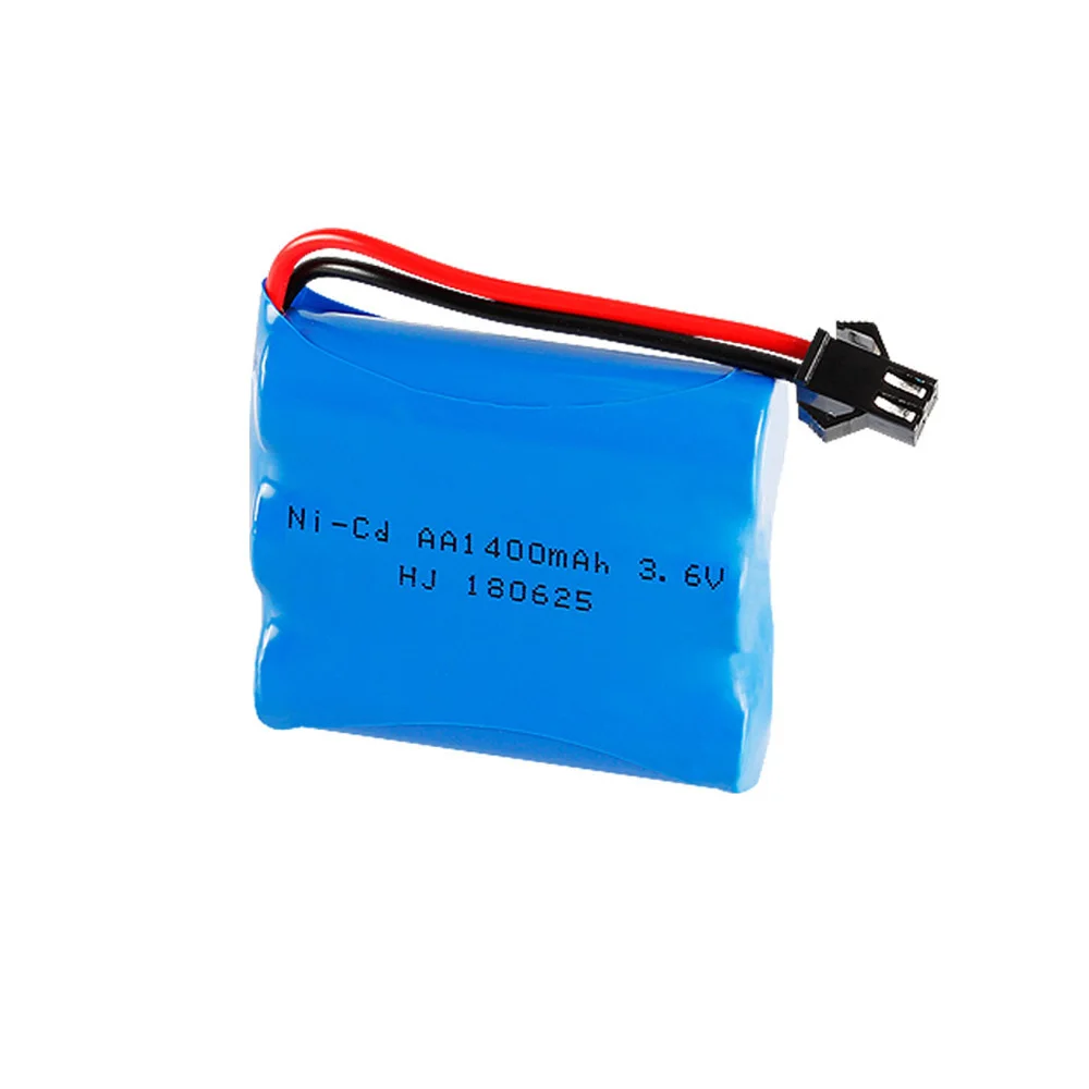 バッテリーパック5個3.6v,1400mah,ni-cd,aa 3.6v,1400mah,rc玩具,車,ボート,戦車,トラック,電車,smプラグモデル用