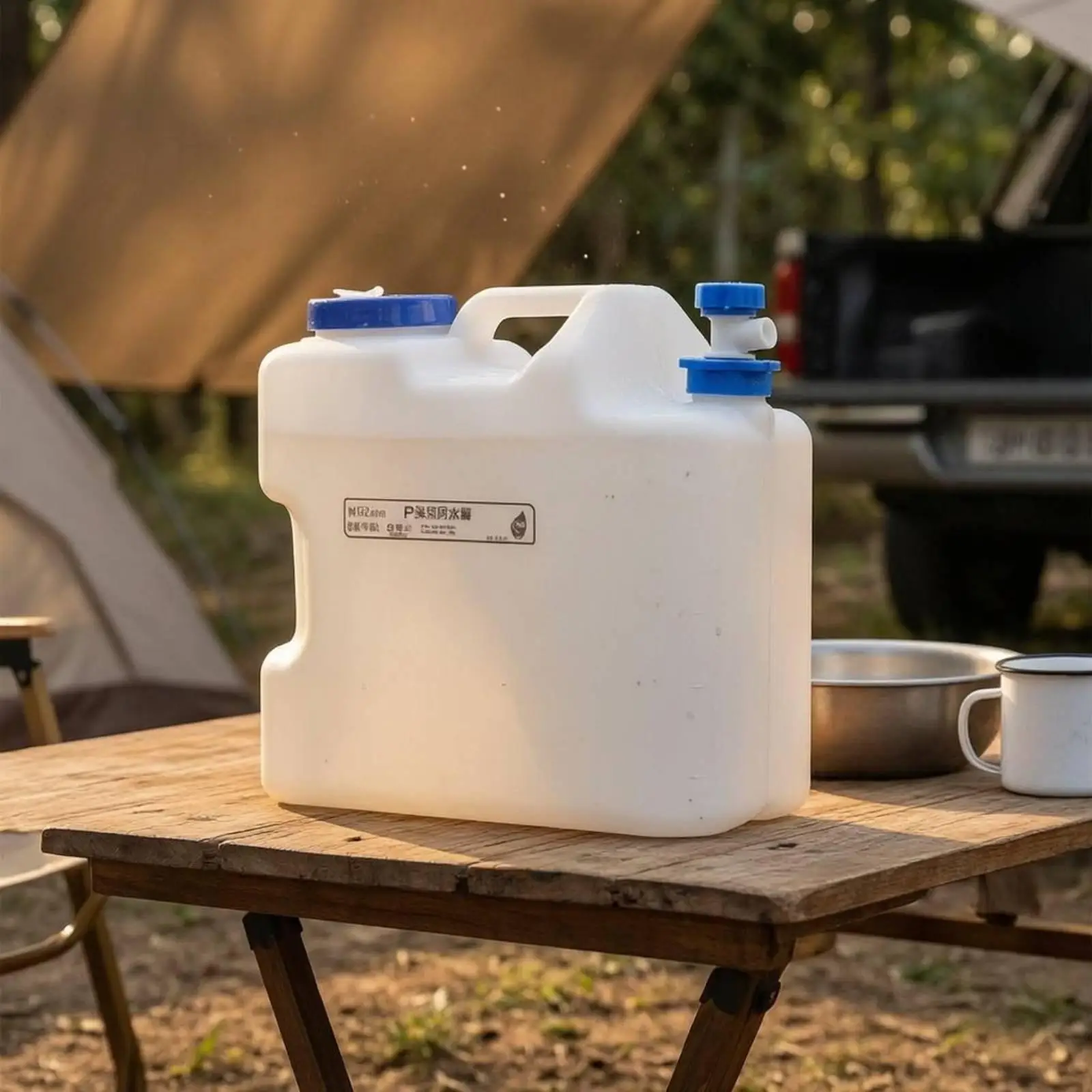 Food Grade Water Container Large Capacity Portable Water Tank Thickened for Outdoor, Car Travel, Home
