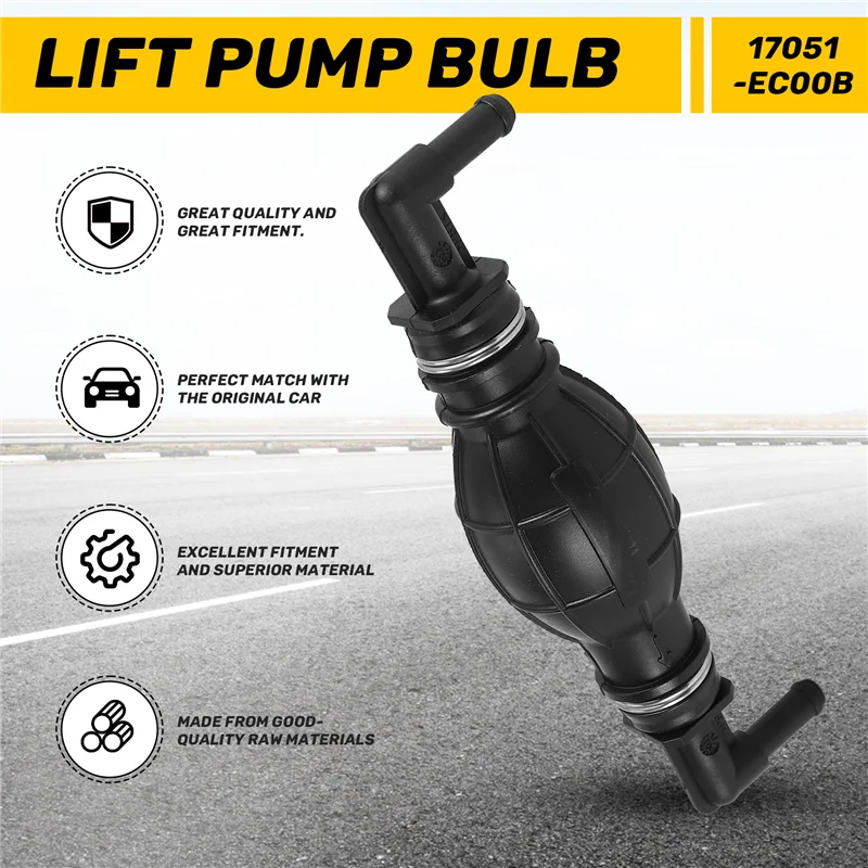 A09E-Combustible Lift Pump Bulb Auto Parts Fuel Pump For Nissan Navara D40 Pathfinder R51M 17051-EC00B 17051EC00B