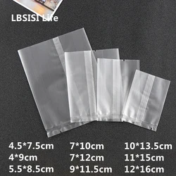 LBSISI Life Thicker Frosted Food Biscuit Candy DIY Baking Cake Decoration Gift Cookie Packing Flat Plastic Machine Seal Bags