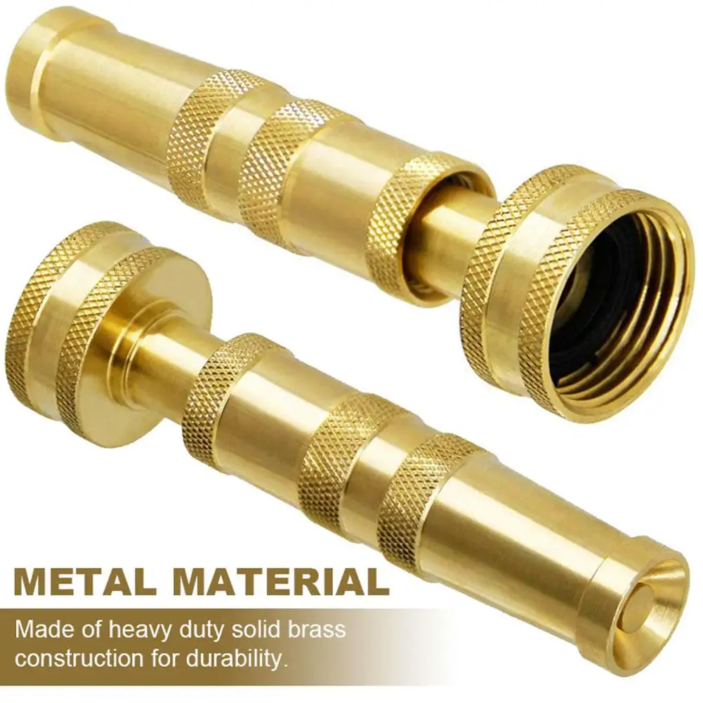 Professional Garden Copper Spray Nozzle - 3-Inch Direct Jet Spray Head for Watering, Cleaning & Drip Irrigation Systems