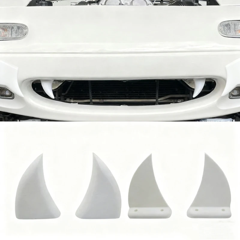 Car Front Grille Teeth Decor 3D Printed Vampire Tooth Styling Accessory Perfect Fit For Cars Trucks SUVs Halloween Themed