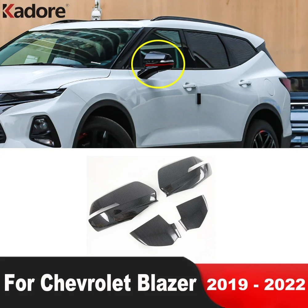 

Накладка на зеркало заднего вида автомобиля для Chevrolet Blazer 2019 2020 2021 2022, боковые зеркала из углеродного волокна, аксессуары