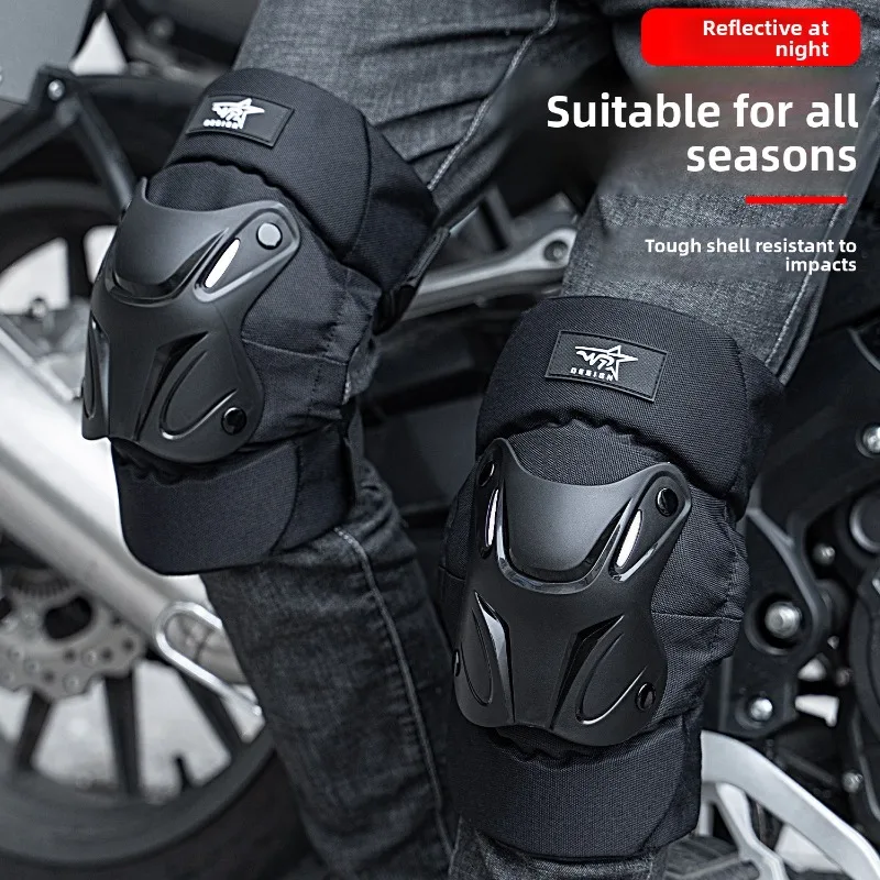 

Motorcycle PP Double Strap Breathable Short Windproof Riding Protective Gear Four-piece Set Elbow Pads Knee Pads Quick Removal