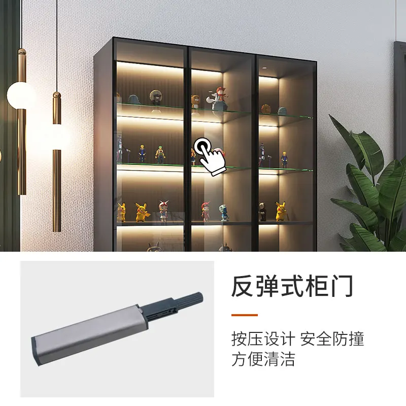 Light luxury Lego figure storage display cabinet blind box storage cabinet simple glass door toy model locker customization