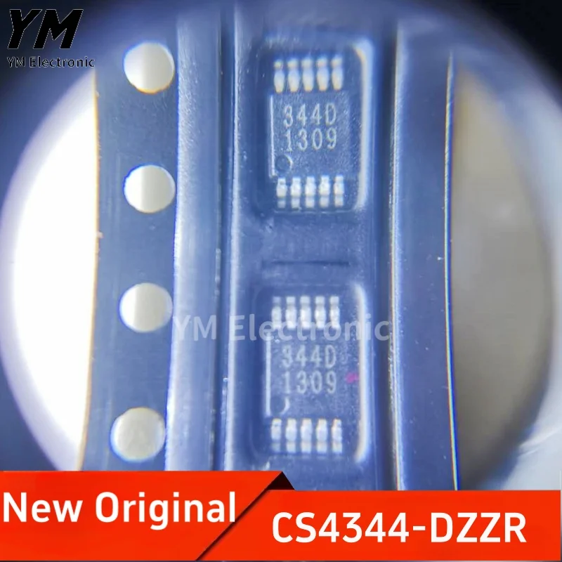 

New Original CS4344-DZZR CS4344-DZZ 344D MSOP10 2-channel analog-to-digital converter chip