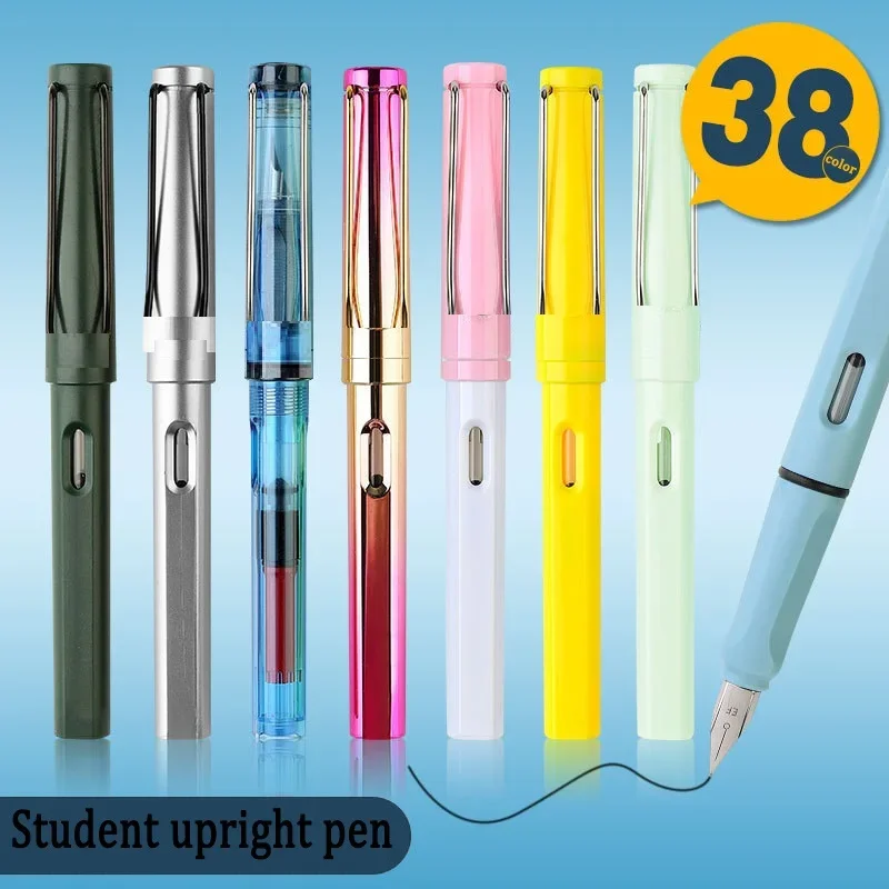 High Quality Fountain Pen Replaceable Ink Refill 0.38mm/0.5mm Student Writing Business School Office Supplies Stationery