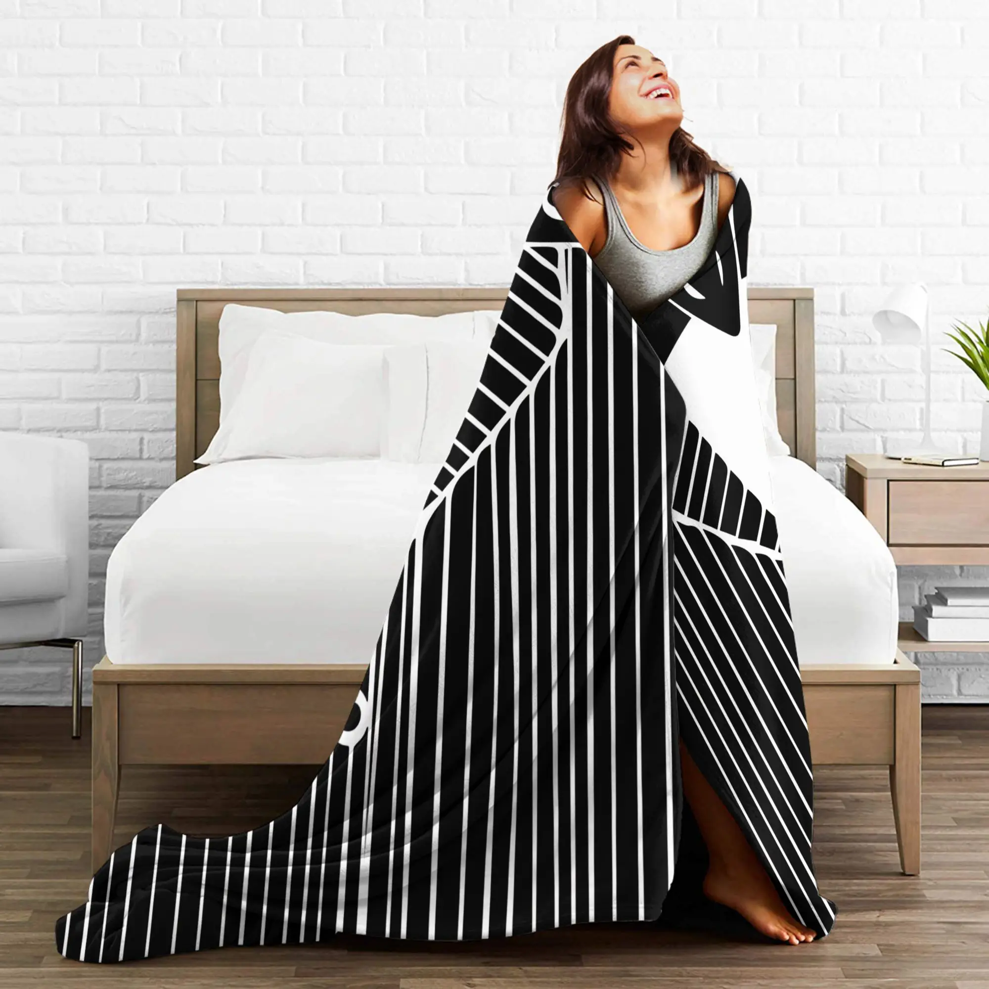 الكابوس قبل عيد الميلاد جاك زي الفانيلا رمي بطانية بطانية للسرير الأريكة رمي الفراش فائقة النعومة ،