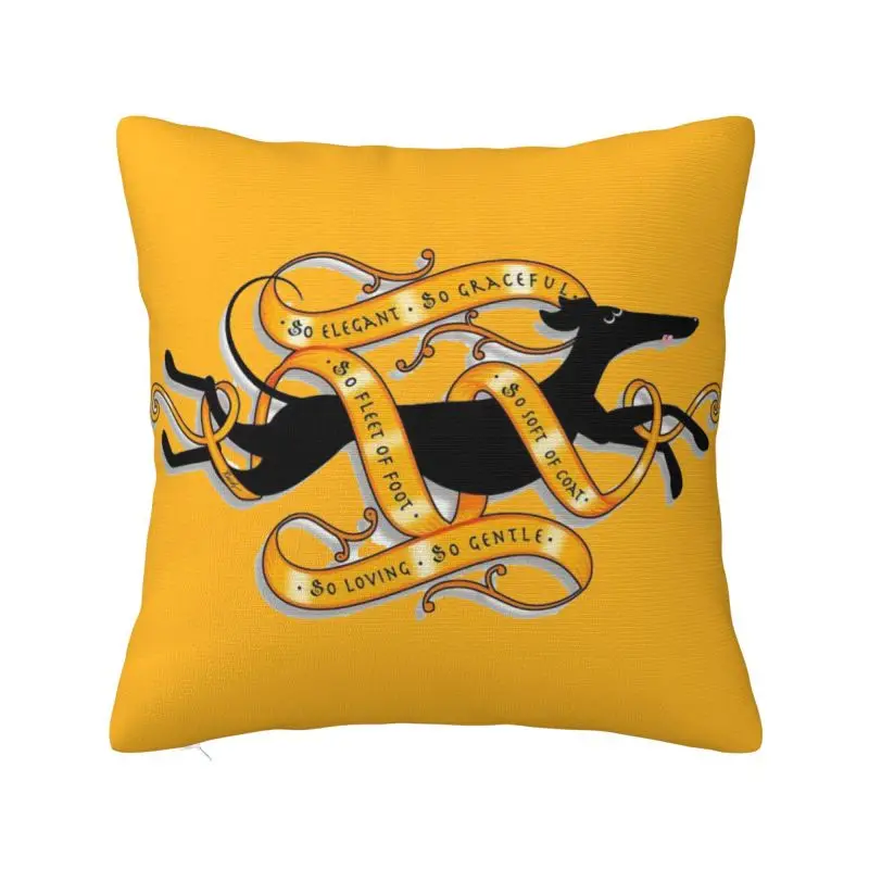 Custom Nordic Style Greyhound Whippet Dog Throw Pillow Cover Home Decorative Square Cushion Cover Pillowcover for Living Room