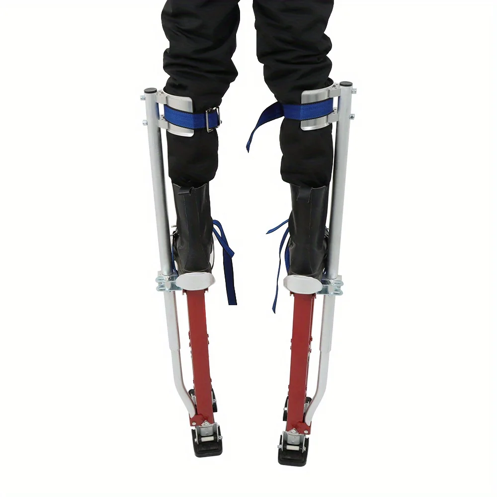 1 пара 24-40-дюймовых ходулей для гипсокартона, ходули из алюминиевого сплава с регулируемой высотой, красные для покраски, обклеивание художников