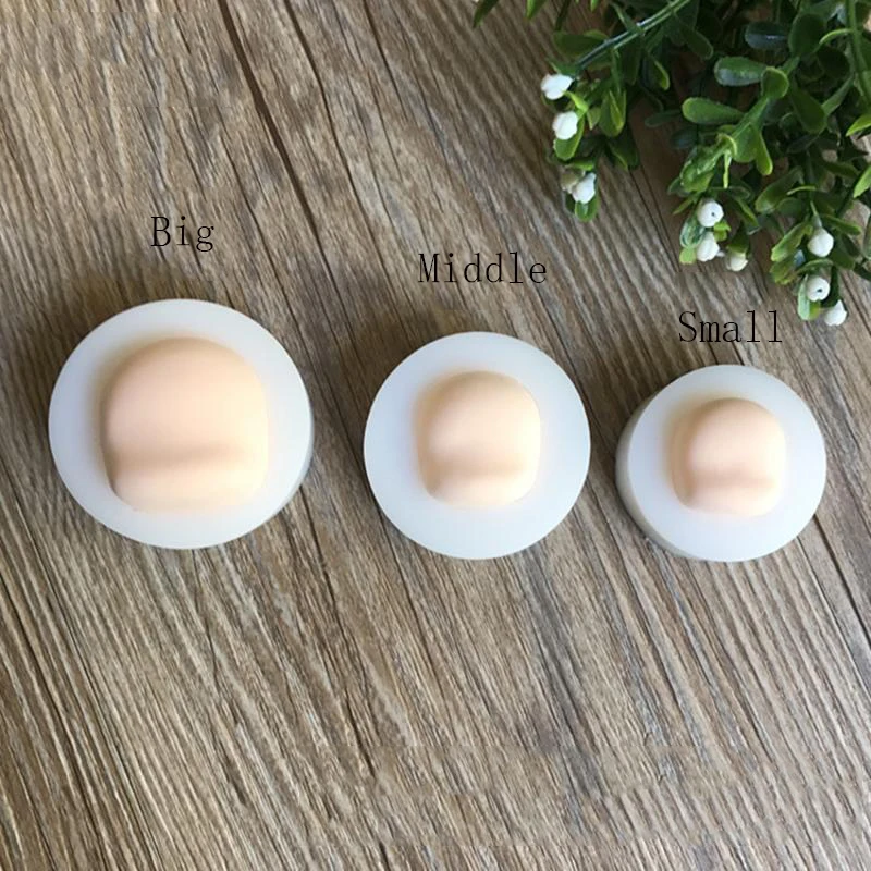 1/3Pcs Silicone 3D Baby Face Clay Mold Fondant Chocolate Molds Pottery Ceramic Tools Clay Resin Moulds