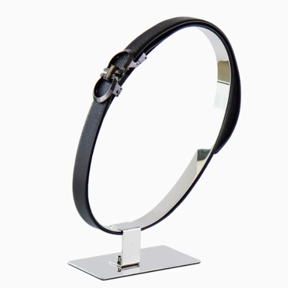 

1 шт. стойка для ремня из нержавеющей стали для мужчин и женщин, подставка для ремня для магазина одежды, двойной держатель для ремня