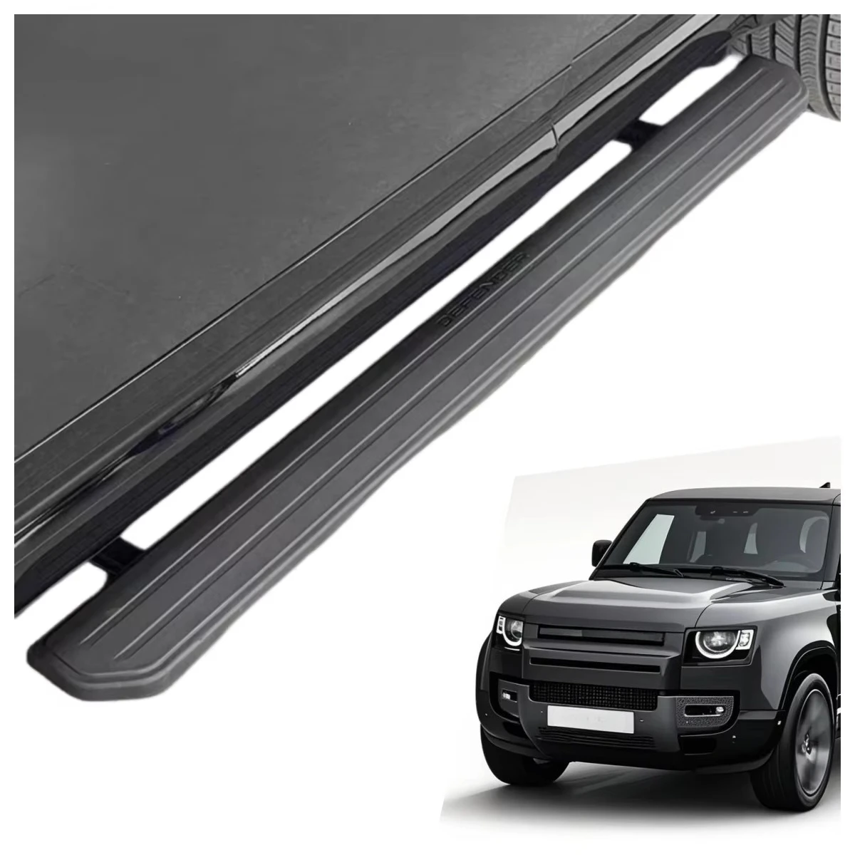 Original Automatic Electric Side Step for Land Rover Defender Aluminum Alloy Electric Side Step Pedal