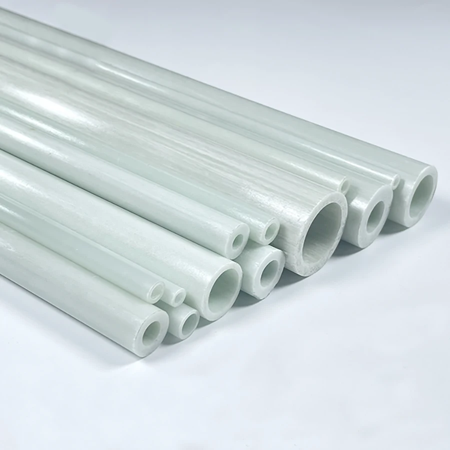 4pcs White Glass Fiber Tube 3mm-14mm  Fiberglass Tube Glass Steel Tube Hollow Rod Lenght 500mm