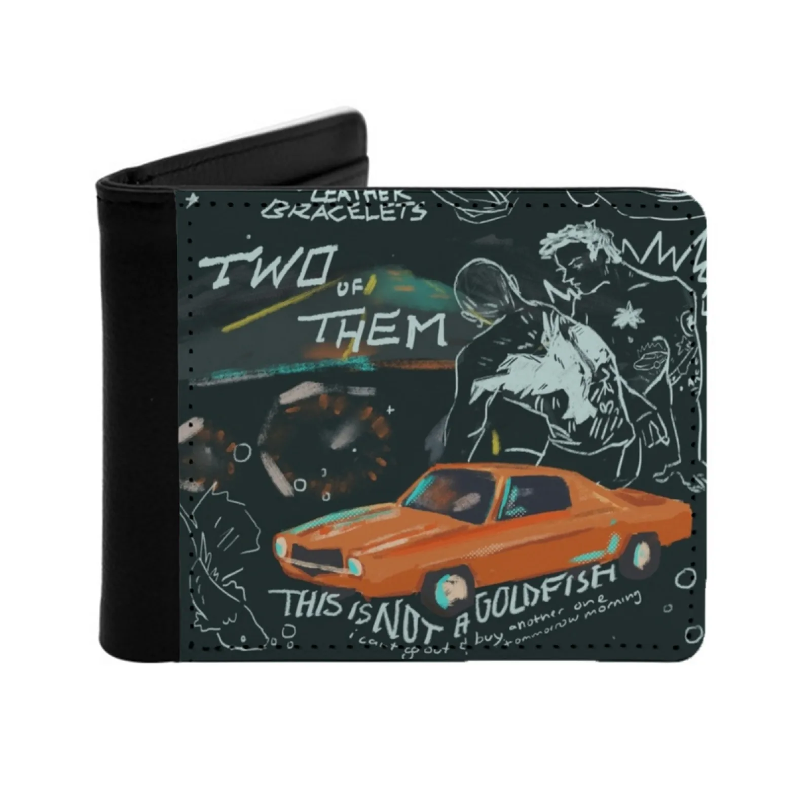 The Dream Thieves Short Men's Wallets Credit Card Holder Retro Wallet Male Pu Leather Wallet The Raven Cycle Trc Ronan Lynch