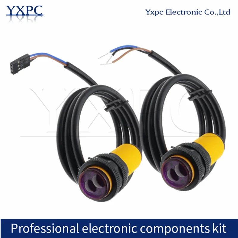 E18-D80NK Infrared Obstacle Avoidance Sensor Proximity Switch Intelligent Trolley 3-80cm with DuPont Head for Automation
