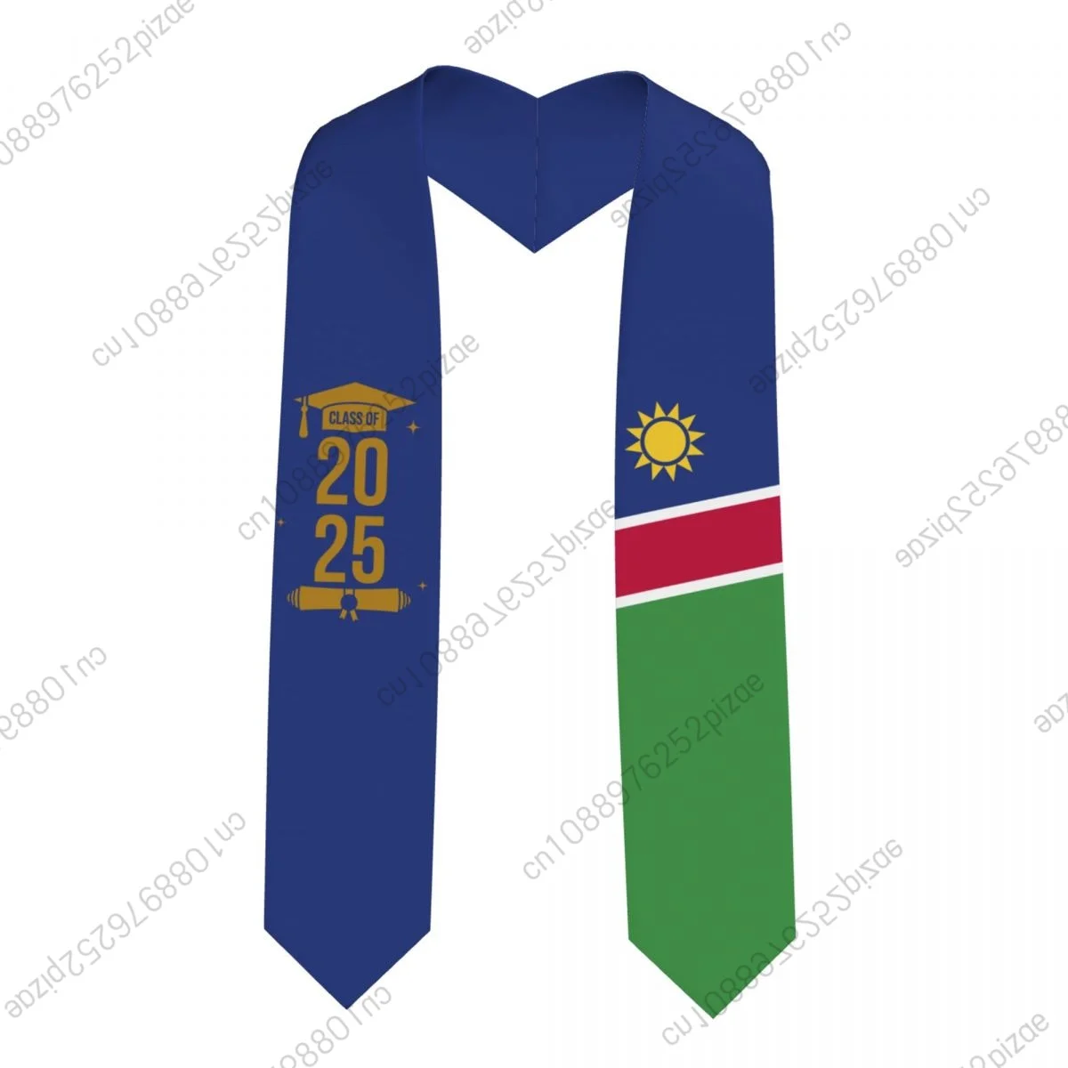 

New Namibia Flag Class Of 2025 183*13CM Graduation Stole Sash Scarf For International Students Proud