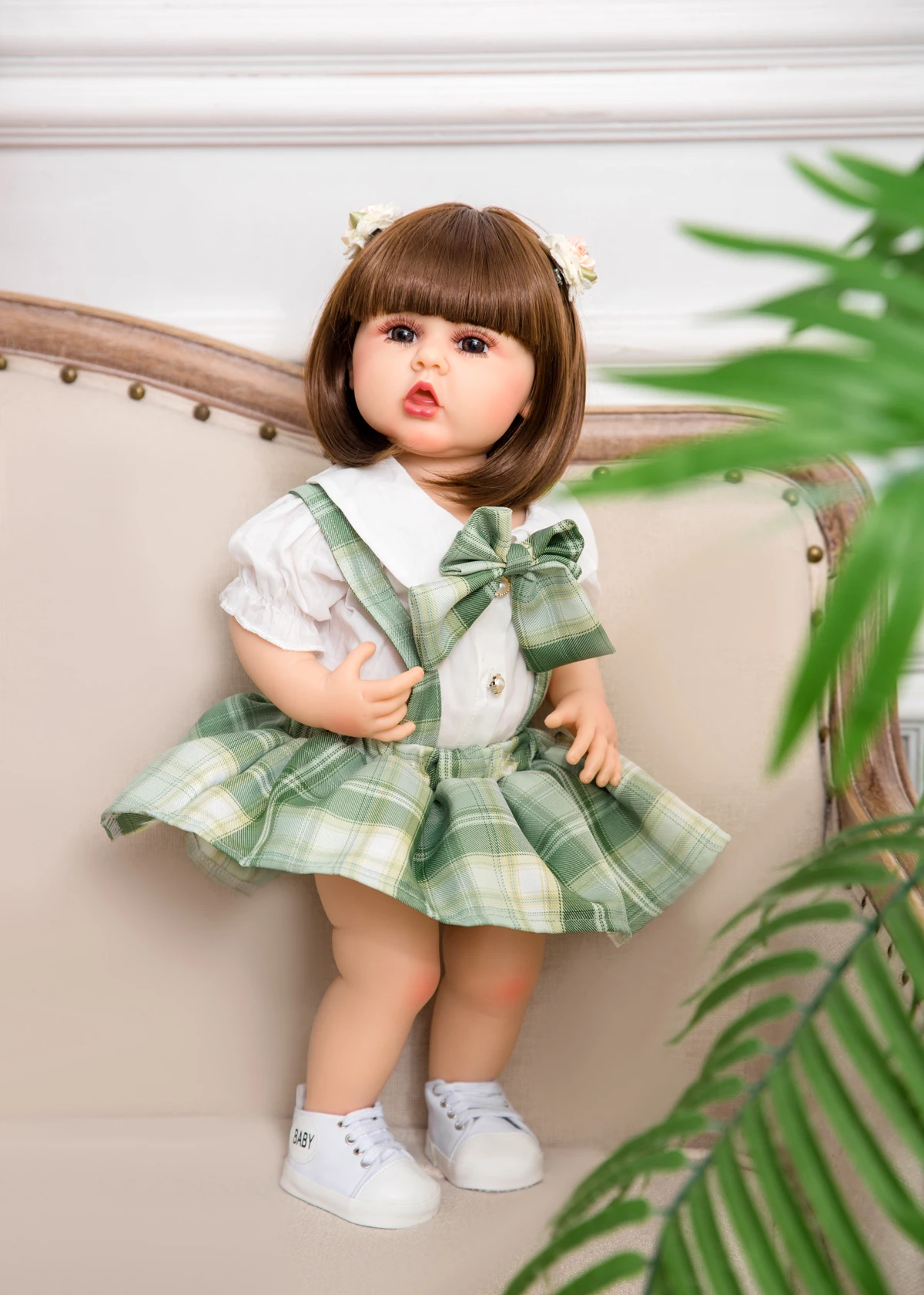 keiumi-muneca-reborn-de-silicona-para-ninos-juguete-de-estilo-universitario-a-cuadros-verdes-falda-de-55cm-regalos-de-cumpleanos-para-el-dia-de-los-ninos