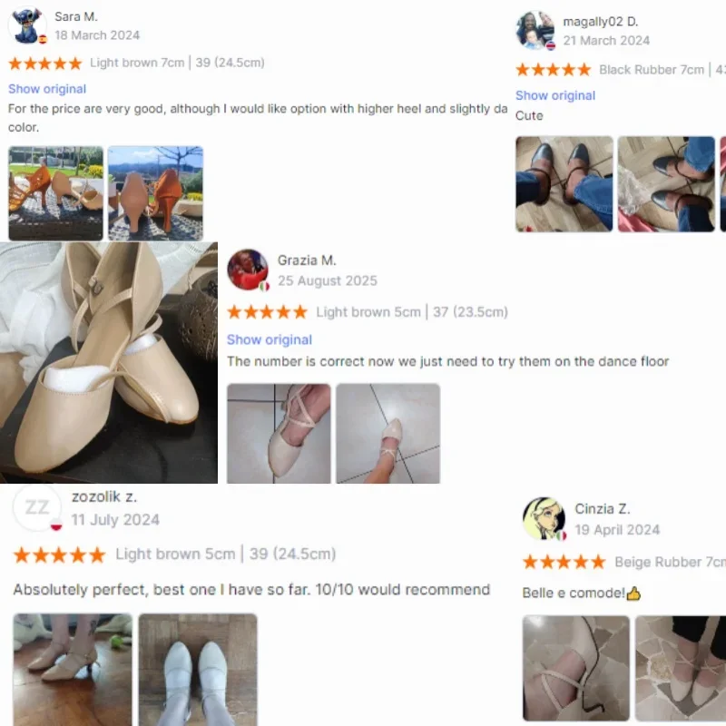 Damen-Lateintanzschuhe für Erwachsene, weiche Sohle, mittelhohe Absätze, Performance- und Übungsschuhe für den Innen- und Außenbereich, Ganzjahres-Tanzschuhe – Detail 2